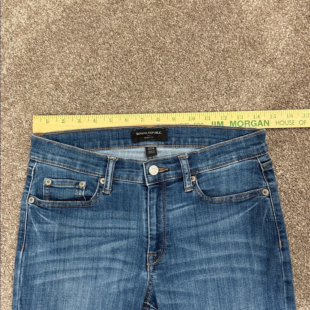 Banana Republic Women's Blue Denim Skinny Fit Jeans Size 27/4 - Picture 9 of 10